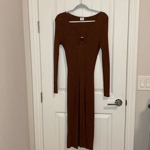 Abercrombie and Fitch ribbed knit midi sweater dress